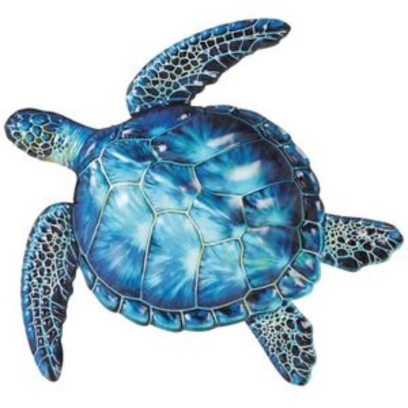 Chesapeake Bay Blue Ocean Metal Coastal Art Sea Turtle Wall Sculpture 🆕NWT! - Picture 1 of 9